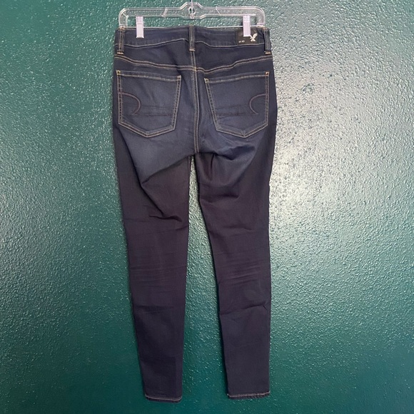 American Eagle Dark Wash High Rise Jeggings - Picture 2 of 3